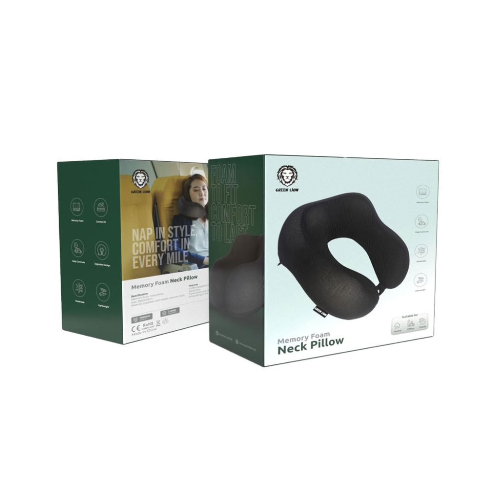 Green lion Neck pillow memory foam