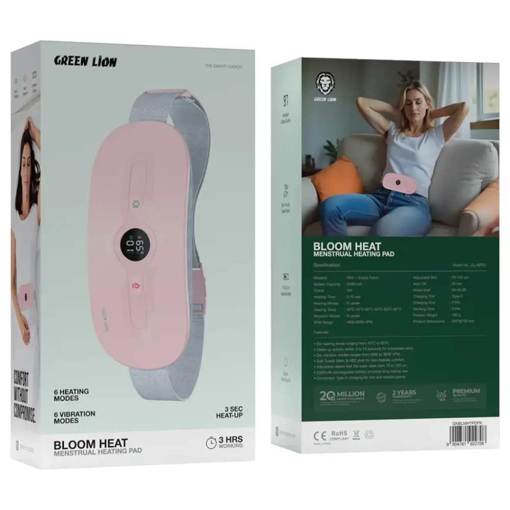 Green Lion Bloom Heat menstrual heating pad