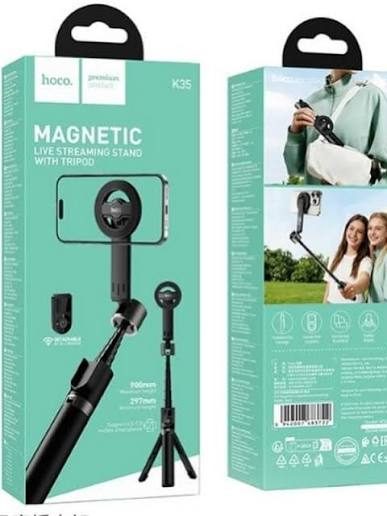Hoco Magnetic live streaming stand with tripod - k35