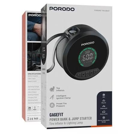 Porodo Gagefit power bank and jump starter
