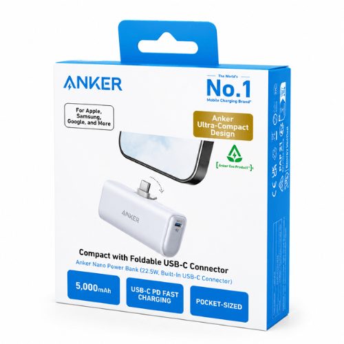Anker compact with foldable USB-C connector