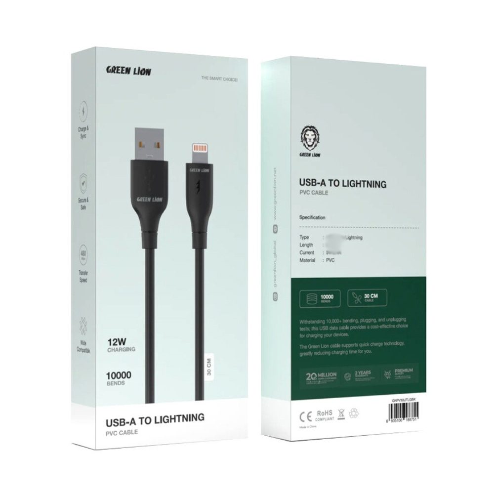 Green lion USB-A to lightning PVC Cable