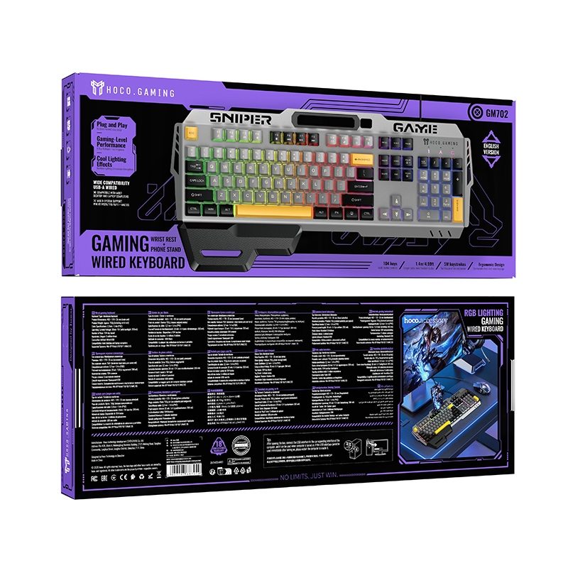 Hoco Gaming wired keyboard - GM702