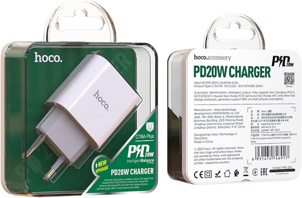 Hoco PD20w charger - C76A plus