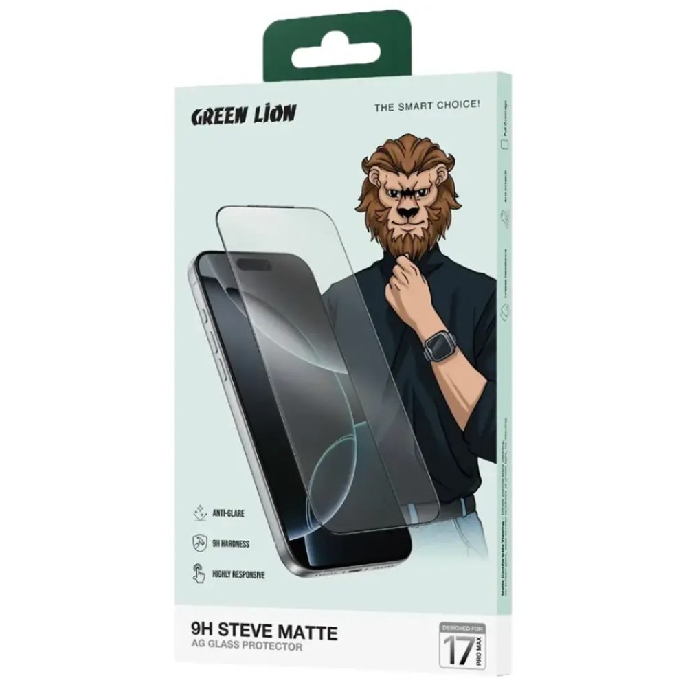 Green Lion 9H steve matte AG glass protector