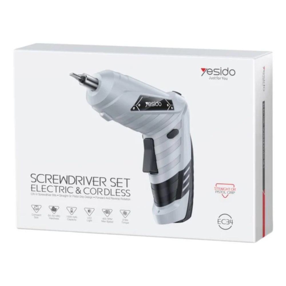 Yesido screwdriver set electric and cordless -EC34